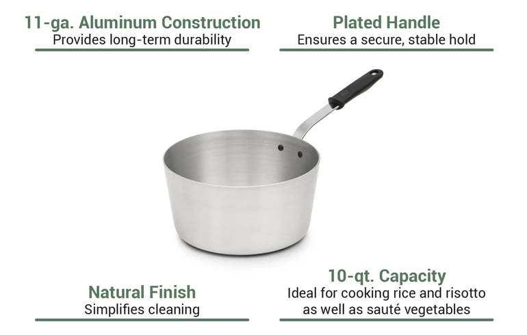 Vollrath Wear-Ever Vegetable and Pasta Cooker Set Aluminum Pot and Four  Insets with Silicone Handles 682114