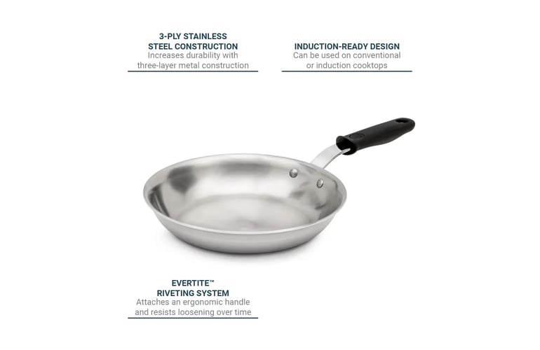 Vollrath Tribute 6-Piece Induction Ready Stainless Steel Cookware