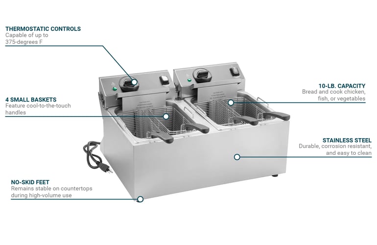 Vollrath CF21800DUAL Features