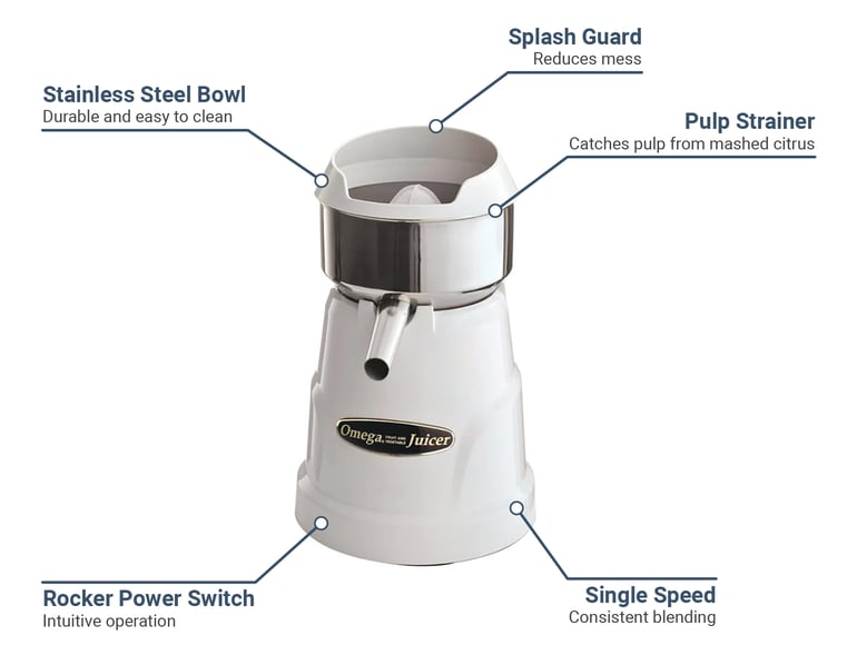 Omega C 10W Citrus Juicer White