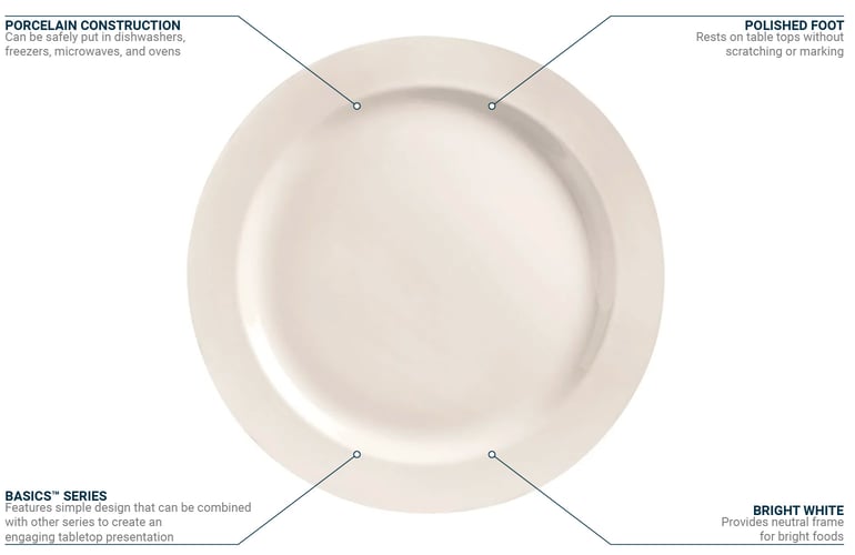World Tableware BW1107 Features