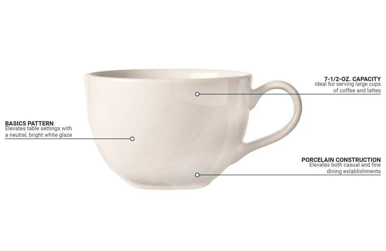 World Tableware BW1152 Features
