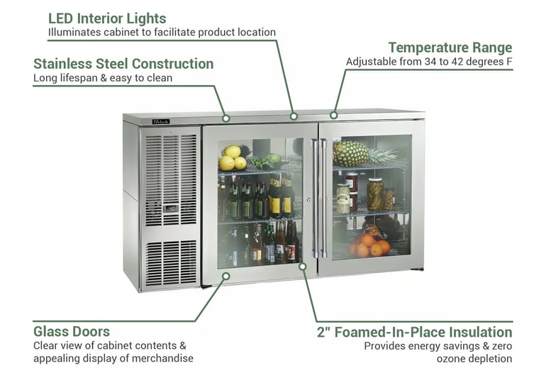 Perlick BBS60SGLSTK Features
