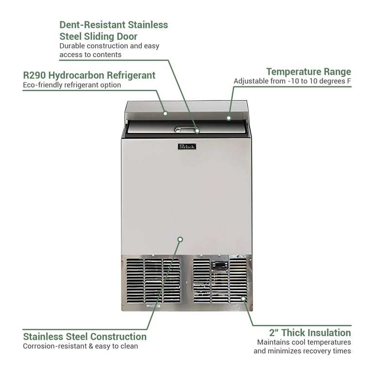 Perlick FR24RTSSSTK Features