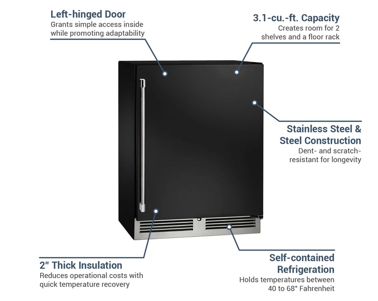 Perlick HD24RS4 Features