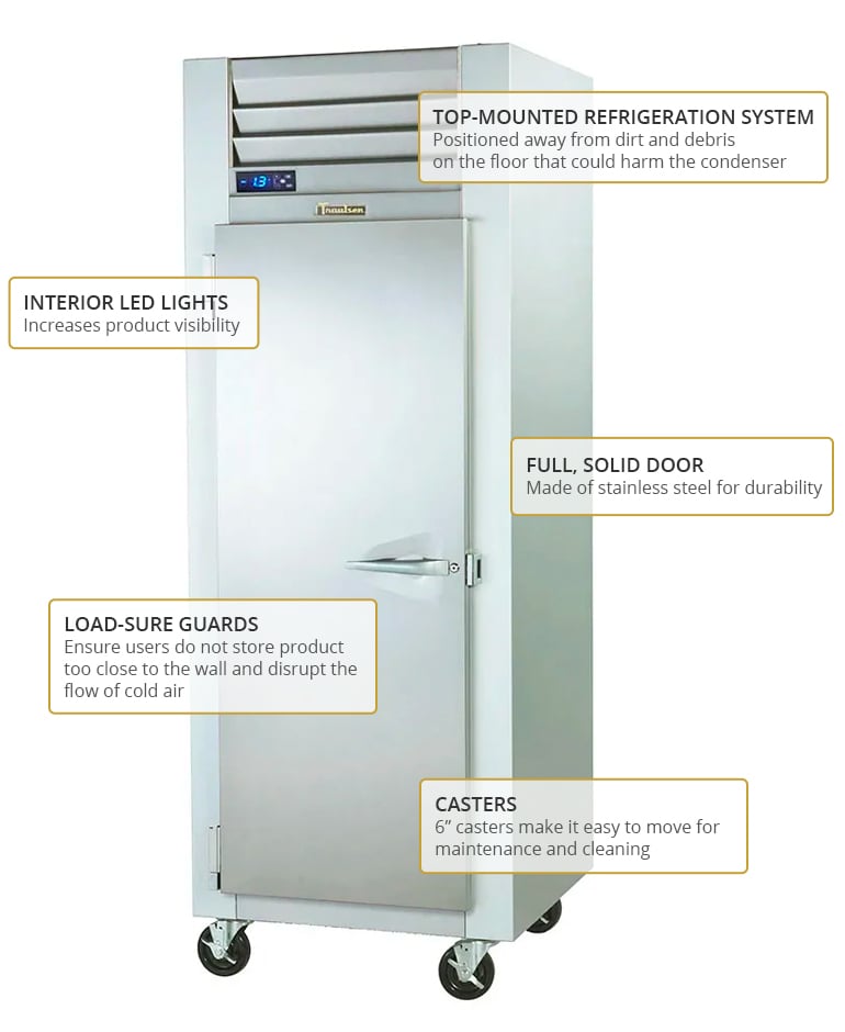 Traulsen G10010 G-Series Solid Full Height Door Reach-in