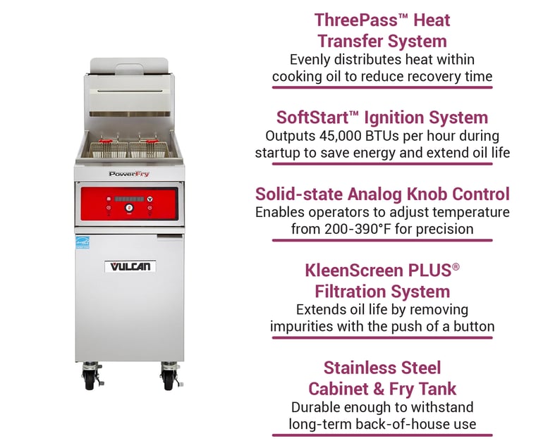 Vulcan 1TR85AFLP Features