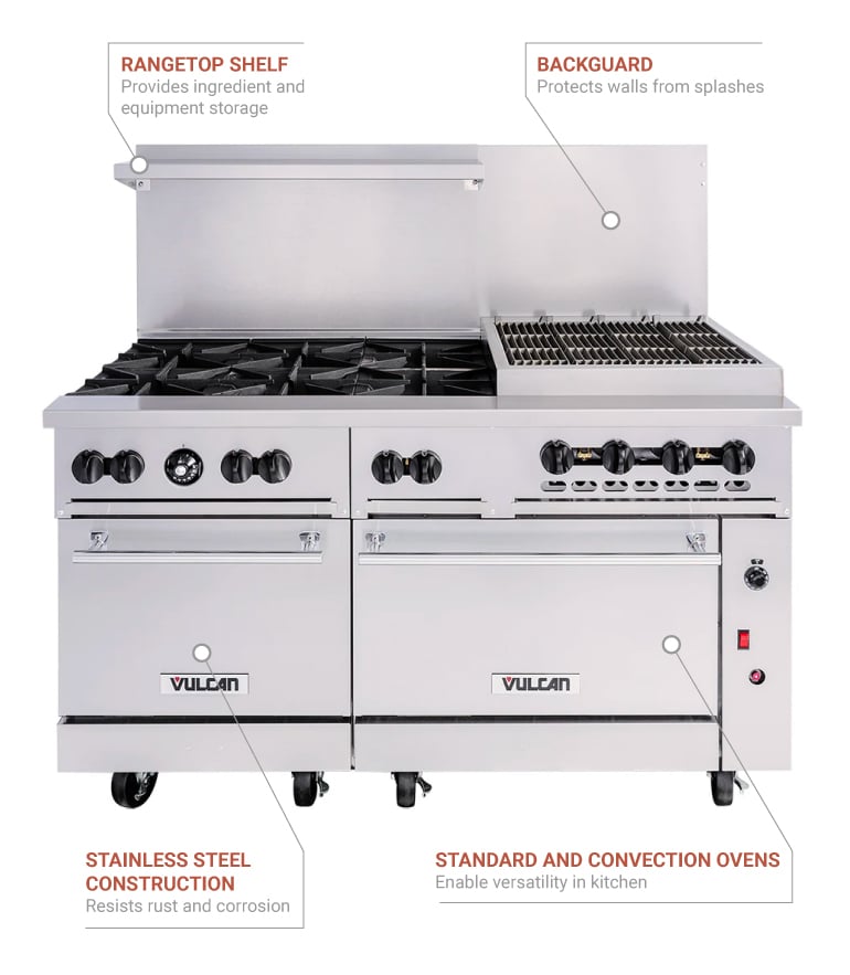 Vulcan 6 burner stove clearance