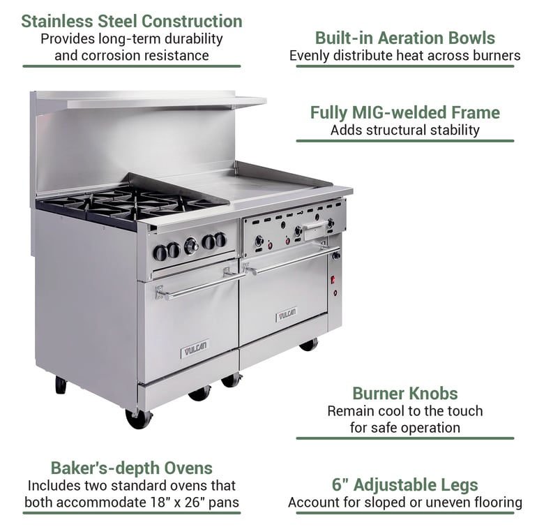 Vulcan 60SS4B36GLP Features