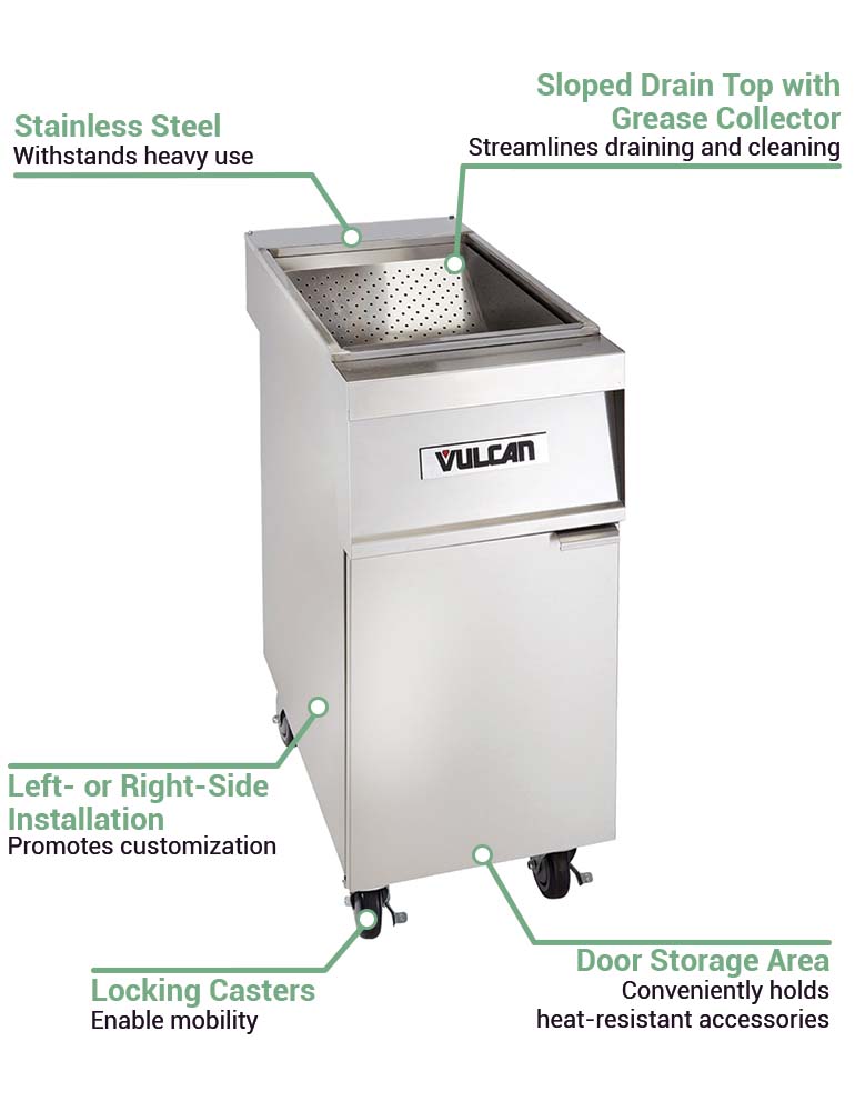 Vulcan FRYMATEVX15 Features