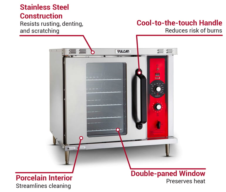 Vulcan GCO2D Half Size Liquid Propane Convection Oven with Solid State  Controls