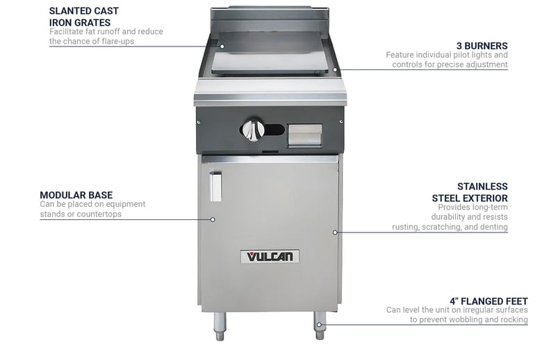 Vulcan VCBB18LP Features
