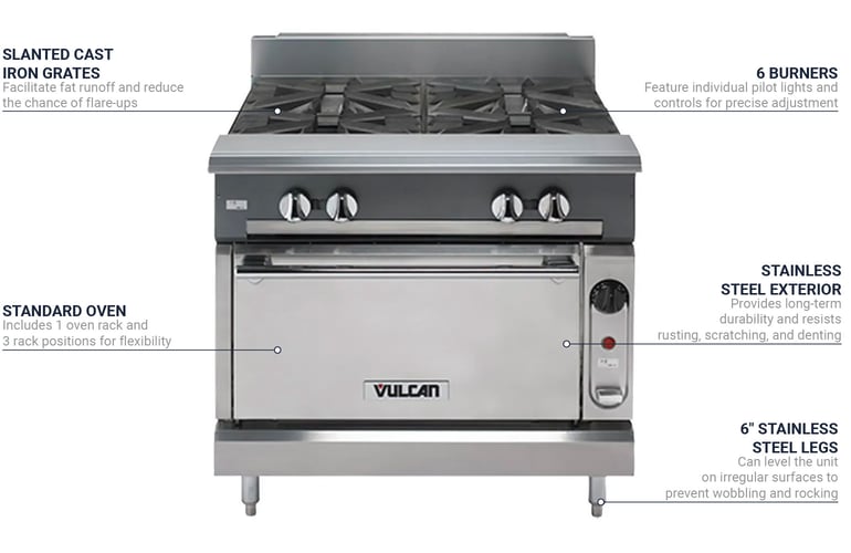 Vulcan VCBB36SNG Features