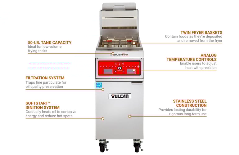 Vulcan VFRY18FLP Features
