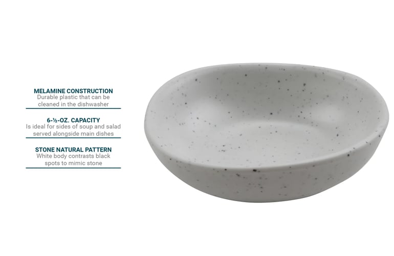 GET 6 1/2 oz Melamine Ramekin, Stone Natural (30273-SN)