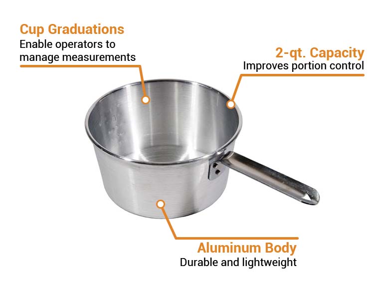 Winco SAP-2, 2-Quart Stainless Steel Sauce Pan