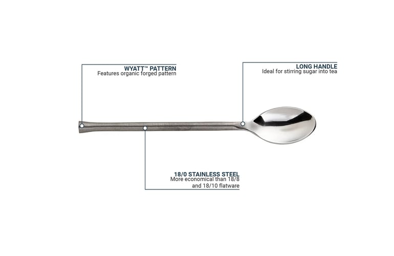 Oneida B582SITF 7 2/5" Iced Teaspoon with 18/0 Stainless Grade, Wyatt