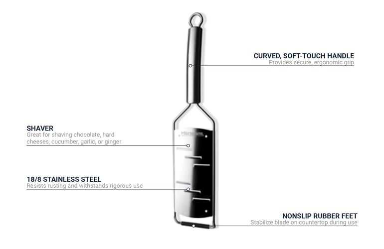 Tablecraft 45000 ECKO Brand Stainless Steel Peeler, 6 x 1 1/4 x 1, Carded