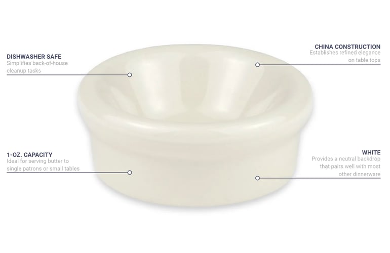 Hall China 1919WH Features