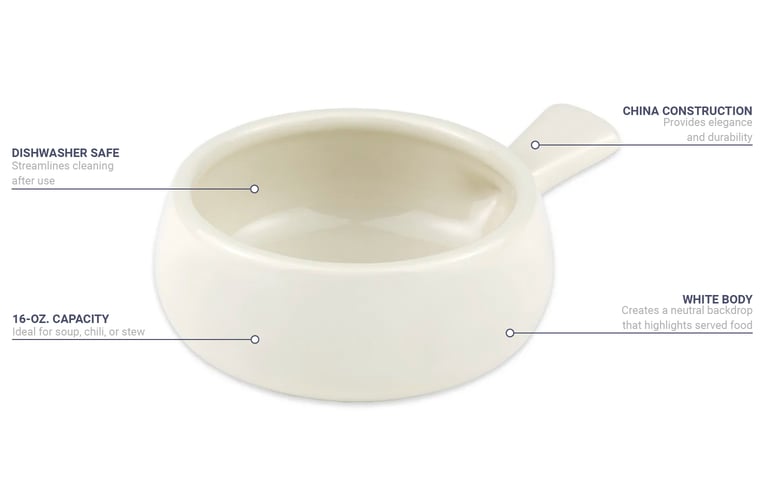 Hall China 643WH Features