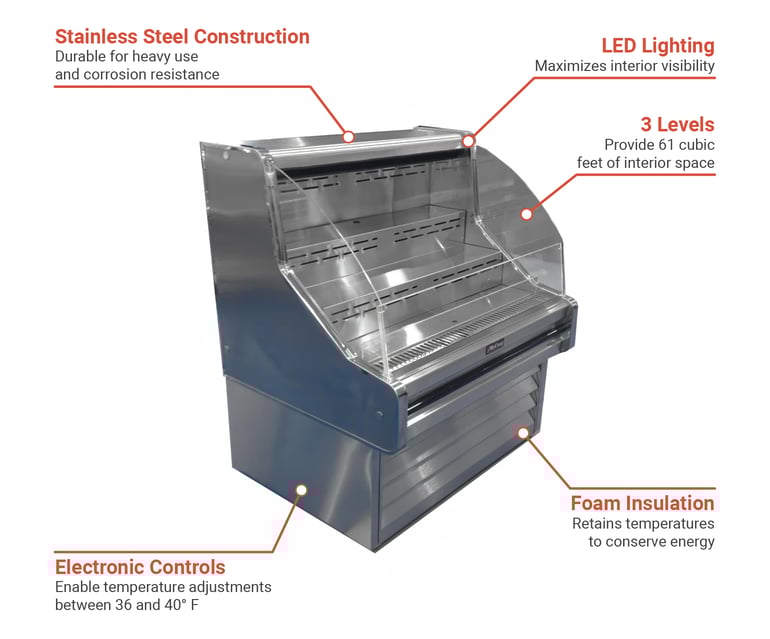 Howard-McCray SCOS30E3CSLED Features