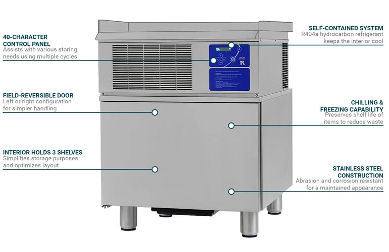 Thermokool TK102WT 32 3/8" Floor Model Blast Chiller/Shock Freezer