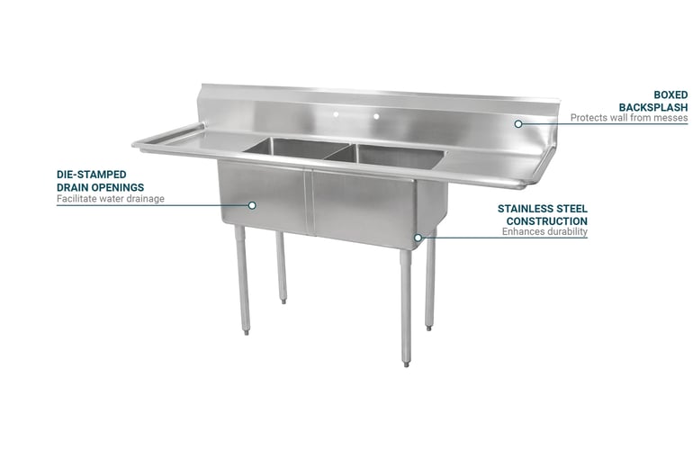 John Boos E2S81812T18 Features