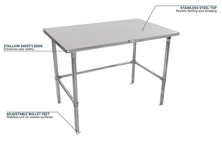 John Boos ST63684GBK Features