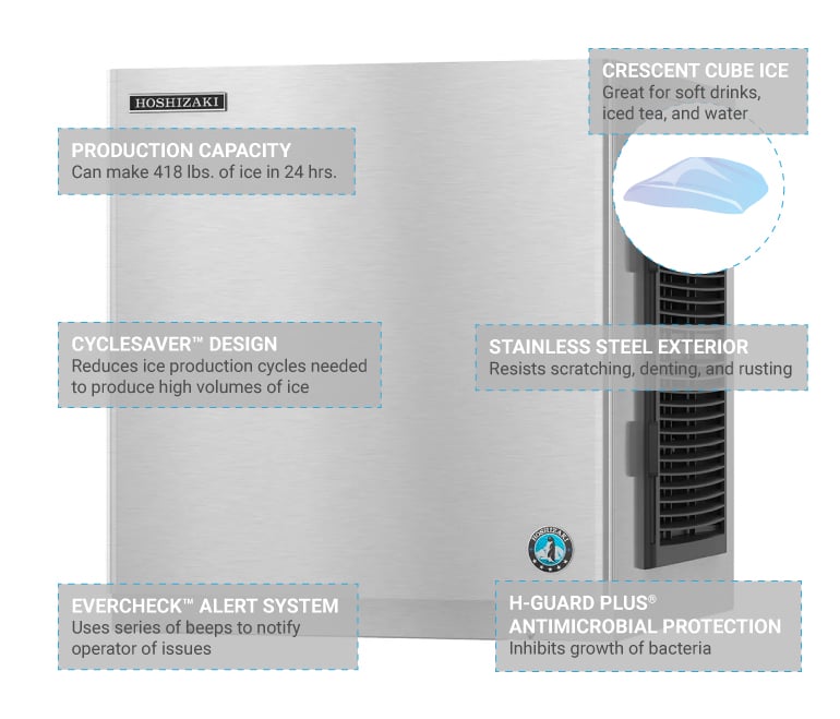 きまページ Hoshizaki KM-660MAJ | KMEdgeX Undercounter Ice Machine, Air-cooled