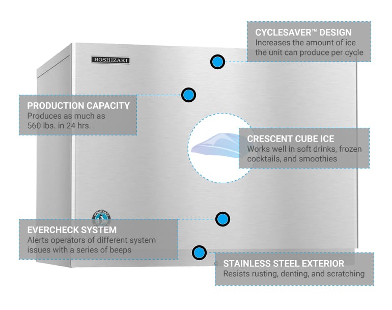 Hoshizaki kmd530mrh Features