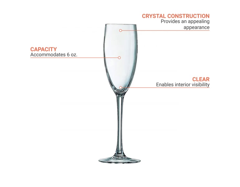 Chef Sommelier 48024 6 Oz Cabernet Champagne Flute Glass Chef Sommelier 48024 6 Oz Cabernet Champagne Flute Glass