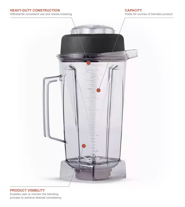 インポート・海外人気ブランド Vitamix Assembly Blade w/ Container oz 64 1194 Commercial タイムセール