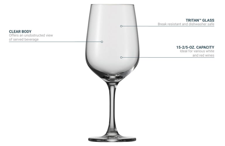 5 oz Wine Glass Stemware (2 piece)