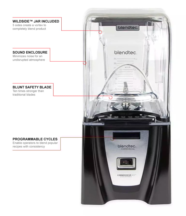 Countertop Blendtec Q Series Blender BLENDTEC CONNOISSEUR 825