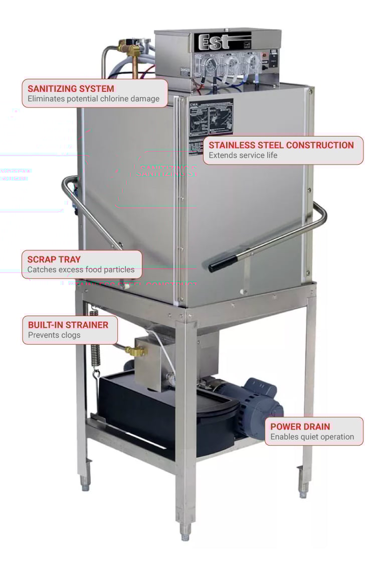 CMA Dishmachines ESTCTALL Features