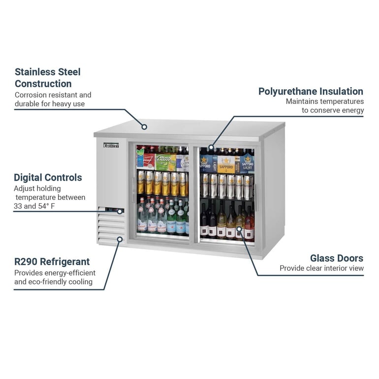 Everest Refrigeration EBB48GSDSS Features