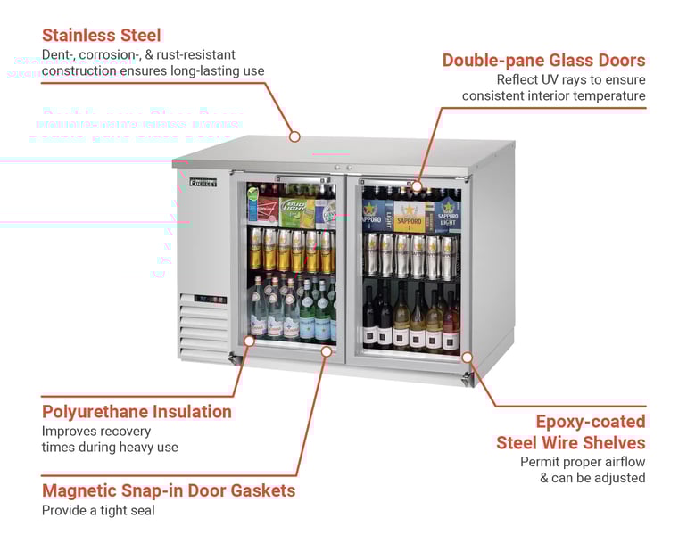 Everest Refrigeration EBB48GSS Features