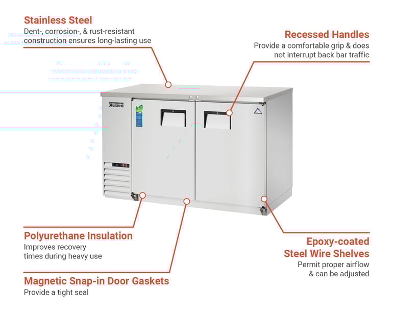 Everest Refrigeration EBB48SS Features
