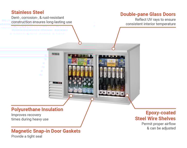Everest Refrigeration EBB59GSDSS Features