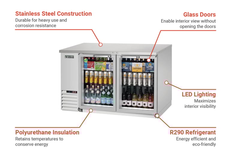 Everest Refrigeration EBB59GSS Features