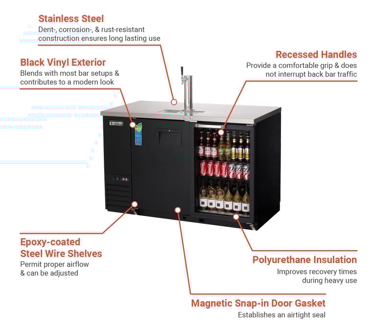 Everest Refrigeration EBD2BBG24 Features