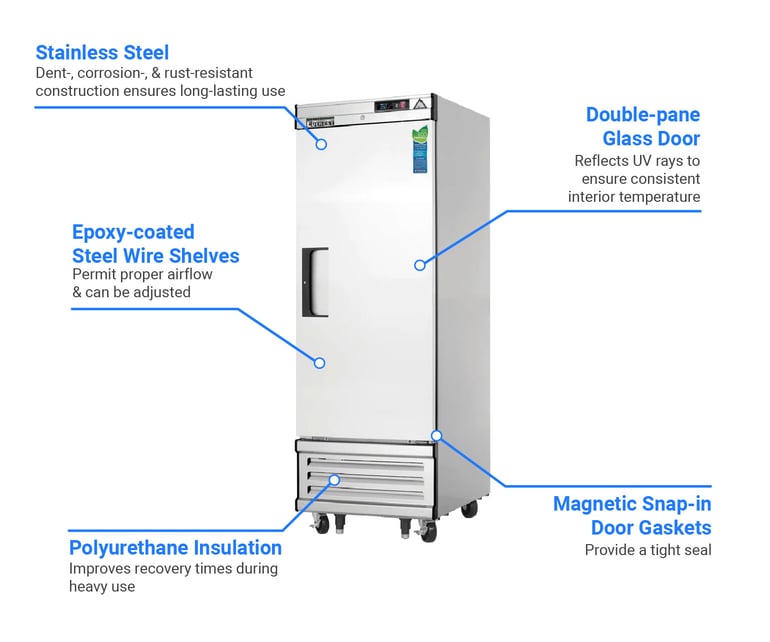 Everest Refrigeration  EBR2LAB Features