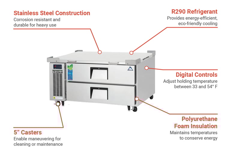 Everest Refrigeration ECB48D2 Features