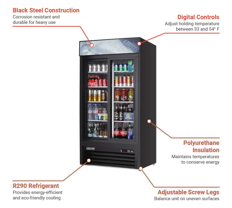 Everest Refrigeration  EMGR33B Features