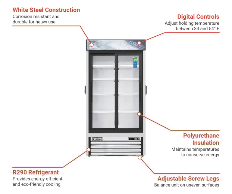 Everest Refrigeration  EMGR33C Features