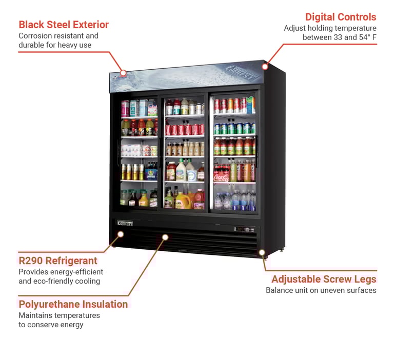 Everest Refrigeration EMGR69B Features