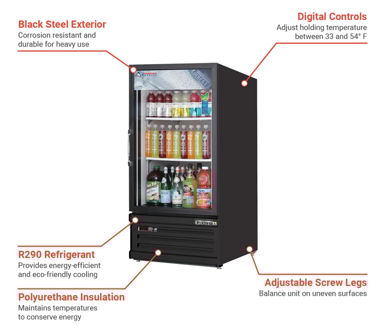 Everest Refrigeration EMGR8B Features