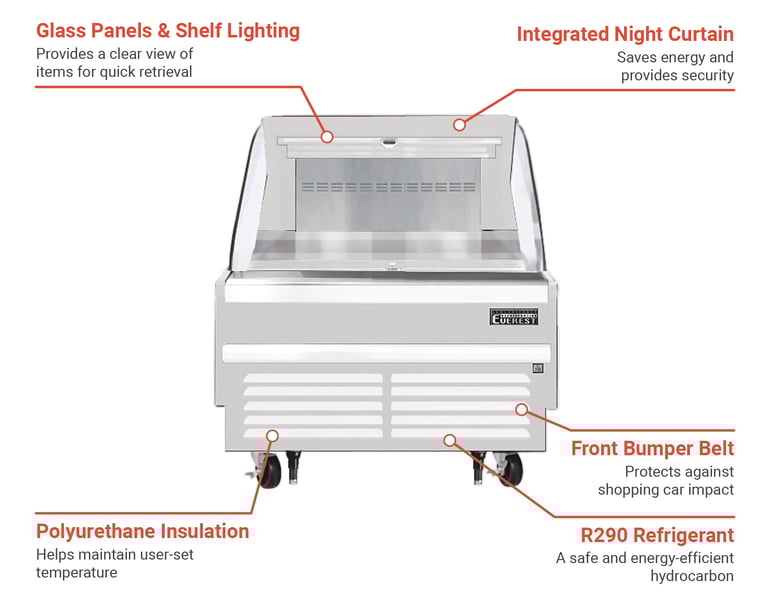Everest Refrigeration EOMH36W35S Features