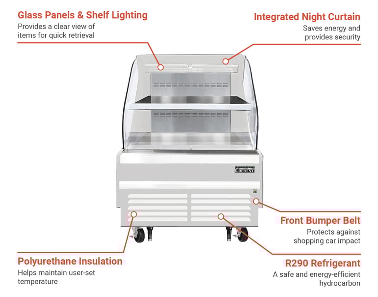 Everest Refrigeration EOMH36W35T Features