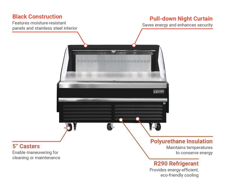 Everest Refrigeration EOMH72B35S Features